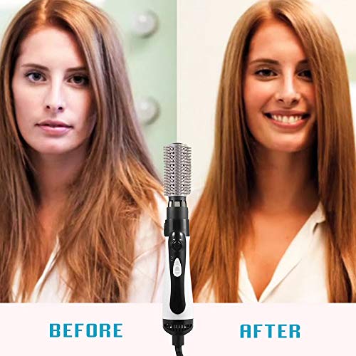 One Step Hair Dryer and Volumizer - 2 in 1 Blow Dryer Hot Air Brush Hair Styling Tool - Ceramic Negative Ion Technology - Anti-Scald and Auto Shutoff Safety Feature