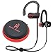 Joyful Heart JH-800 Waterproof Noise Cancelling Wireless Bluetooth Earbuds Sports Headphones with Mic, Black-Red