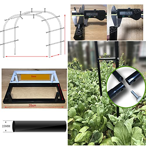 LZPQ Gartenbogen Gartenlaube, Rosenbogen, Rankhilfe, Für Outdoor Außenbereich, Garten, Rasen, Hinterhof, Wetterfest… – Bild 6