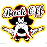 Amazon.com: Yosemite SAM Back-Off Bumper Sticker CAR Sticker: Automotive