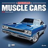 American Muscle Cars 2018 12 x 12 Inch Monthly Square Wall Calendar with Foil Stamped Cover by Plato by 