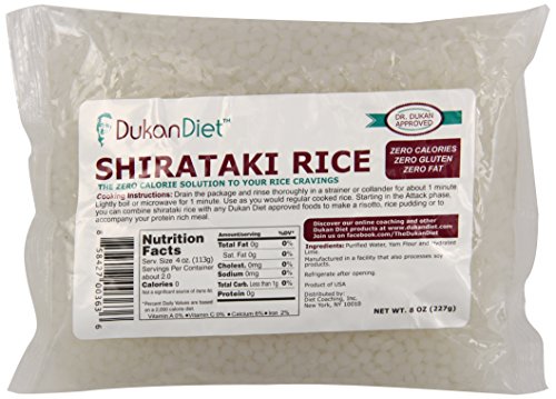 Dukan diet shirataki rice, 8 ounce (pack of 24)
