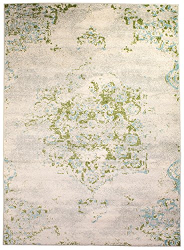 Super Area Rugs 5x8 Ivory Blue Green Oriental Vintage Area Rug 5 2 X 7 6 Carpet Neutral Living Room Buy Online In Canada Missing Category Value Products In