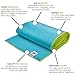 REEHUT Yoga Towel, Non Slip Yoga Mat Towel Sweat Absorbent, Super Microfiber 72″ x 26.5″ – Ideal Hot Yoga Towel for Hot Yoga & Pilates, Exercise, Fitness (Turquoise)thumb 4