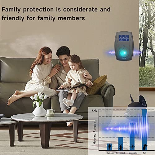 Kiwinurse Ultrasonic Pest Repeller Electronic Insect Repellent Indoor Plug in Pest Control Repel Roach, Rodent, Mouse, Bugs, Mosquito, Mice, Spider Black 1 Pack