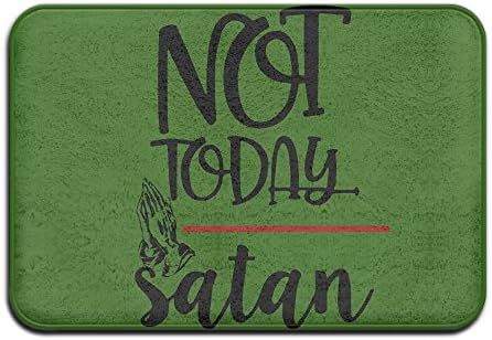 Funny Sarcastic Not Today SatanDoormat Entrance Mat Floor Mat Rug Indoor/Outdoor/Front Door/Bathroom Mats Rubber Non Slip