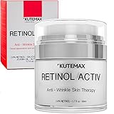 Retinol Cream for Face and Neck Zone - Anti-Age Formula - Reduces Wrinkles and Fine Lines - Special Mix of Organic Ingredients - Retain Your Natural Beauty