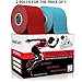 Kinesiology Tape (2-Pack) PrimeTape - Pro Sports & Athletic Taping for Knee, Shin Splints, Shoulder and Muscle - 2