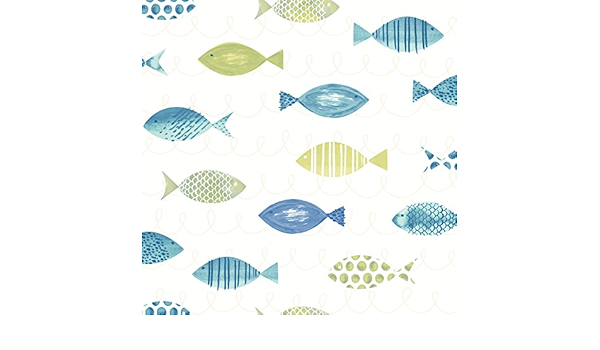 Chesapeake 3113 12042 Green Key West Fish Wallpaper Amazon Com