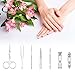 Professional Nail Clippers Kit, Stainless Steel Nails Cutter Manicure Set Pedicure Kits 7 in 1 with Travel Case