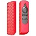 Bear Motion Silicone Case for 1st Generation Voice Remote that Works on All-New Fire TV 4K / 2nd Gen Fire TV Stick - Red