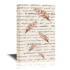 Leaves on Vintage Letter Paper