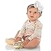 juDanzy Large Gold Bow Hair Clip for Girls