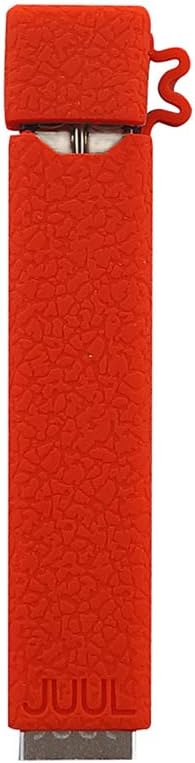 Xixnor Silicne Case for JUUL, Protective Sleeve Wrap Skin Decal Compatible with Juul Box Kit (Red)