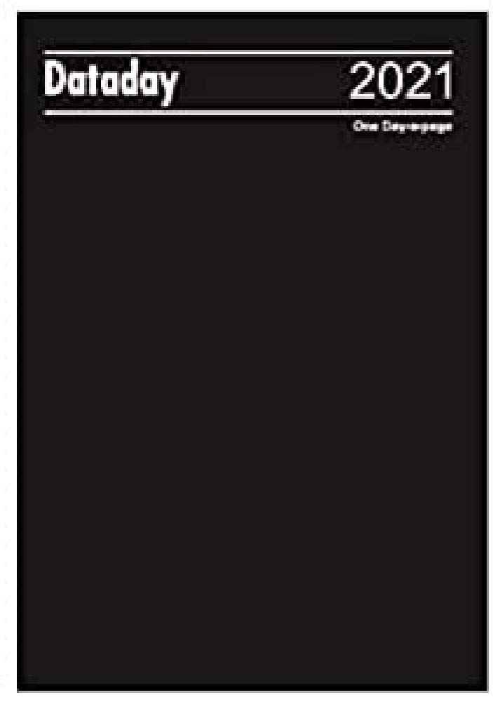 Charfleet Dataday Black Day to a Page Diary Dataday Desk Diary Ref - A51A