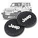 Auto sport 2.75 Inch Diameter Oval Tough Car Logo Vehicle Travel Auto Cup Holder Insert Coaster Can 2 Pcs Pack (Jeep)