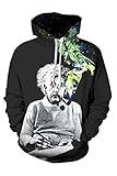 Elosele Unisex Realistic 3d Digital Print Pullover Hoodie Hooded Sweatshirt