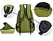 25L TIBAG Water Resistant Lightweight Packable Folding Foldable Daypack Backpack (ARMY GREEN)