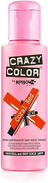Crazy Color Renbow Semi-Permanent Hair Colour Dye Cream 100 ml