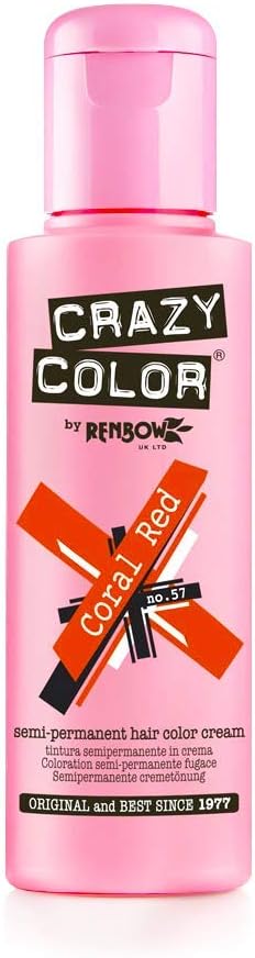 Crazy Color Renbow Semi-Permanent Hair Colour Dye Cream 100 ml