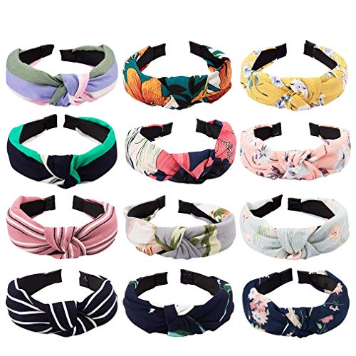 Knot Headband Wide Knotted Headbands For Women 12 Pack Head Bands Women