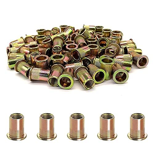 200PCS-Rivet Nuts,#6-32 200PCS Steel UNC Rivet Nut