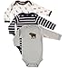 Hudson Baby Unisex Baby Cotton Long-sleeve Bodysuits, Blue Moose, 6-9 Months US