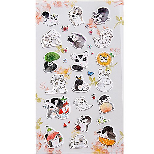 Funny Diary Sticker Notebook Decorative Sticker, 6 Sheets - Thumbnail 6
