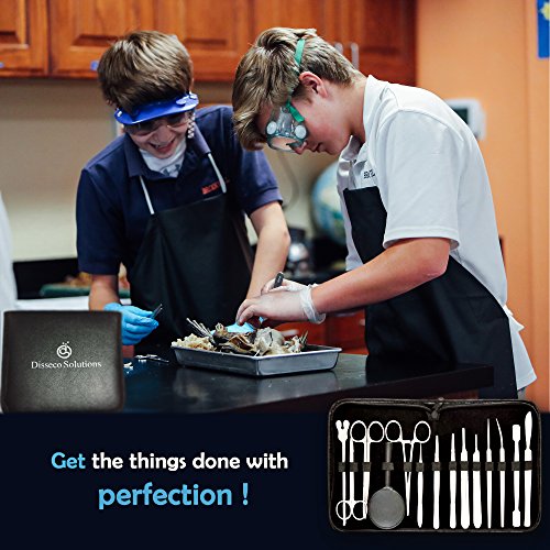 image for Disseco Solutions 26 Pcs Advanced Dissection Kit for Biology, Anatomy 