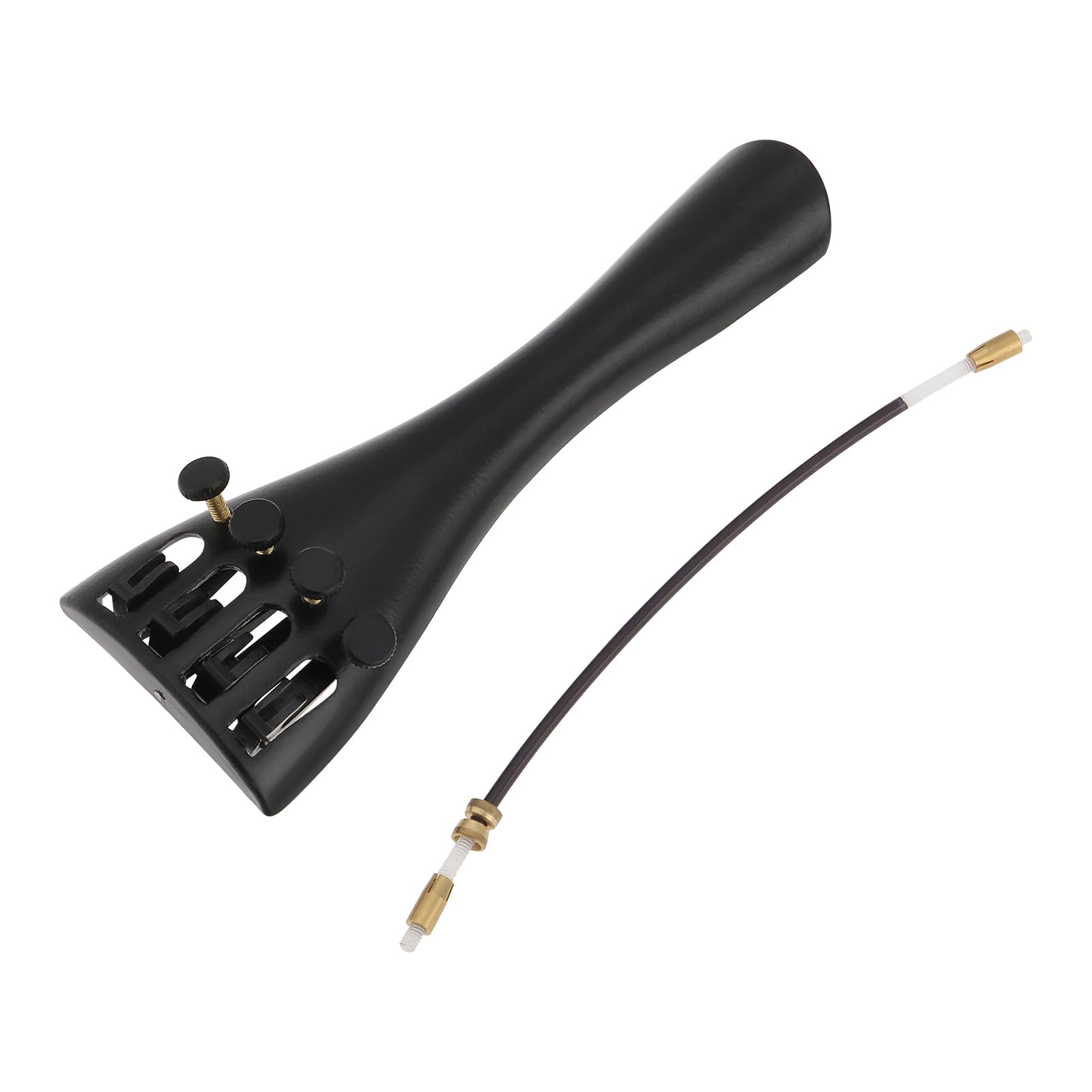 Create idea 1pc 3/4 4/4 Violin Tailpiece Tuners Aluminum Alloy Tuning Violin Tail 4 Fine Tuners Violin Tailpiece Violin AccessoryBlack