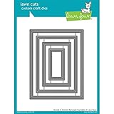 Lawn Fawn Lawn Cuts Craft Die - LF1442 Outside In Stitched Rectangle Stackables