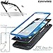 COVRWARE [Aegis Series case Compatible with ZTE ZMAX PRO/ZTE Carry, with Built-in [Screen Protector] Heavy Duty Full-Body Rugged Holster Armor Case [Belt Swivel Clip][Kickstand], Blue