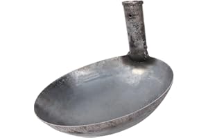 Luxshiny Thickened Large Iron Water Scoop with Ergonomic Handle Reusable Water Ladle for Household Use and