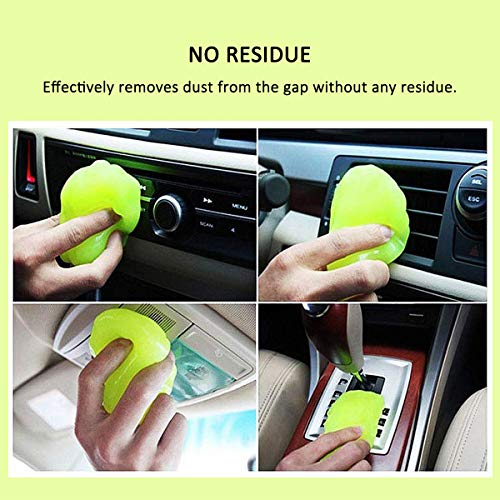Sendida Car Cleaning Putty Detailing Glue - Auto Interior Magic Cleaner Putty Slime Detailer Mud Dust Remover Gel for PC Tablet Laptop Keyboards Car Vents Cleaner Goop - Green