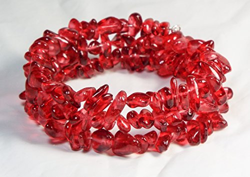 Cynthia Lynn "WILD CHERRY" January Birthstone Cherry Red Garnet Coil Bracelet