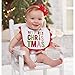 Mud Pie Baby Bib Girl, First Christmas, One Size