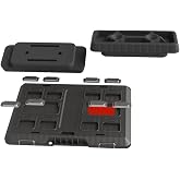 NyVoozy Feet Mounting System, Mounting Feet for Milwaukee Packout, Mounting Feet for Milwaukee Packout System (Black) - 10Pack