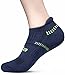 TM-MZS04-NVY_M Tesla Men's 6-Pack Atheltic No Show Socks Cushioned Comfort w Mesh MZS04