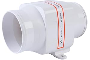 SEAFLO in-Line Marine Bilge Air Blowers- 12V, 3 or 4", 130-270 CFM Ultra-Quiet Operation 4 or 3 Inch for Yacht/Sailboat/Boat- ISO 8846, CE & RoHs Certified - 4-Year Warranty
