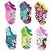 Frozen Anna Elsa Olaf Girls 6 pack Socks (4-6, Olaf Teal No Show)