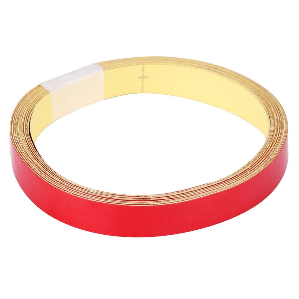 Safety Reflective Tape Adhesive Tape Roll Strip 1cm * 5m Reflective Warning Tape Decoration Stickers Safety Warning Strip Decal replacement for Car Motorcycle Vehicle Body(Red)