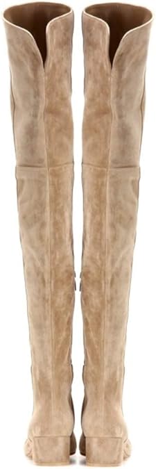 Cuissarde elastique en daim Clearance