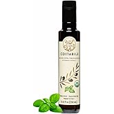 Basil Olive Oil Organic from Puglia, Italy. Basil Infused Extra Virgin Olive Oil from a single source. Perfect for Salad Dressing - COSTABILE 8.45 Fl. Oz.