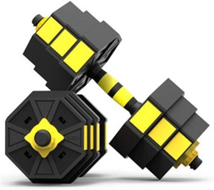 15KG/20KG/30KG/40KG Dumbbell Fitness Home Equipment Pair of Removable Adjustable Weight Barbell Beginner Set (Size : 20KG)