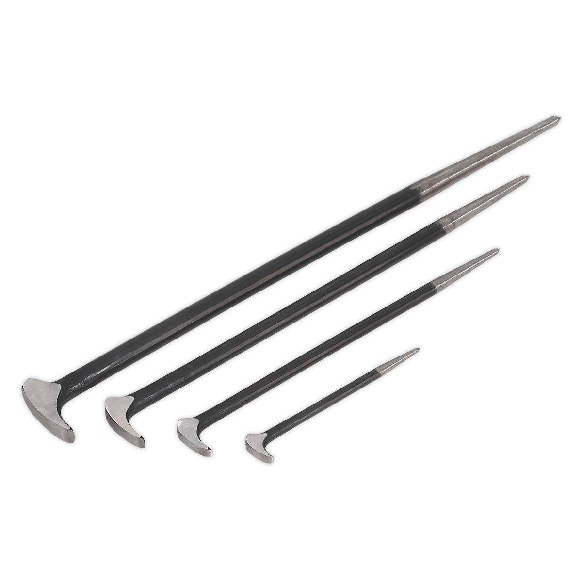 Sealey Ak880 Heelbar Set 4Pc 150 200 410 510Mm