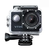 Vtin Eypro 1 Cámara Deportiva,1080p 12MP WIFI Impermeable,Sumergible hasta 30m con Multiples Accesorios