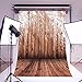 Mohoo 5x7ft Silk Photography Background Nostalgia Wood Floor Pattern Photography Collapsible Backdrop Studio Props (Updated Material)