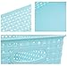 Kekow Plastic Storage Baskets for Bathroom, Beauty and Closets Organization, 6-Pack
