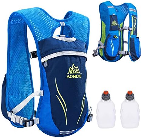 JEELAD 5.5L Running Race Hydration Pack Backpack Hydration Vest for Marathon Biking Hiking Cycling