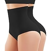 Ecogoose Tummy Control Shapewear Underwear for Women,Seamless Faja Body Shaper Briefs,High Waist Shorts Panties